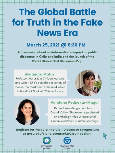 Padnos/Sarosik Civil Discourse 2021 Symposium Part 2: The Battle for Truth in a Fake News Era